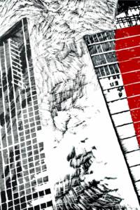 30TE PIĘTRO (30TH FLOOR) 30TE PIĘTRO (30TH FLOOR) Skyscrapers with a large number of windows, against the background of a wavy white sky. Pawel Naumowicz Wieżowce z dużą liczbą okien, na tle pofalowanego białego nieba. Paweł Naumowicz