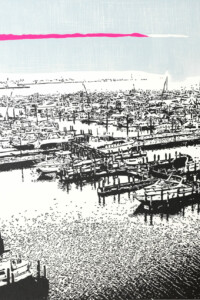 PRZYSTANEK HORSESHOE CASINO (STOPOVER HORSESHOE CASINO) ver. 2022 PRZYSTANEK HORSESHOE CASINO (STOPOVER HORSESHOE CASINO) ver. 2022 A marina, many moored boats, a city in the background, a calm blue sky with one pink cloud. Przystań, wiele zacumowanych łodzi, miasto w tle, spokojne niebieskie niebo z jedną różową chmurą. Paweł Naumowicz